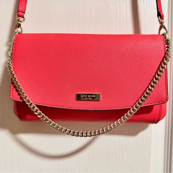Kate Spade Pink Leather Crossbody bag MSRP $229 - EUC - Picture 4 of 16